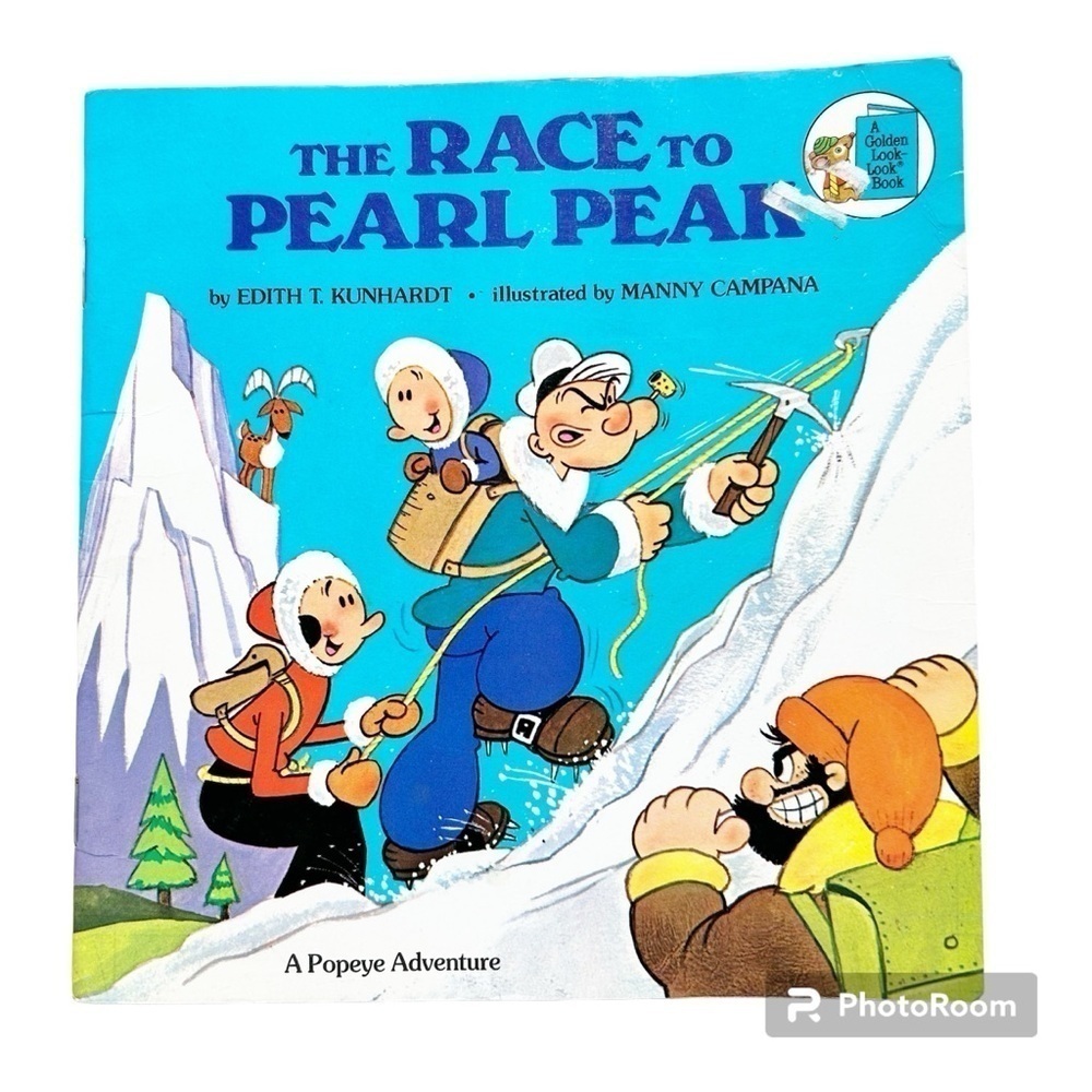 The Race To Pearl Pean A Popeye Adventure Book A Golden Look-Look Book Vintage